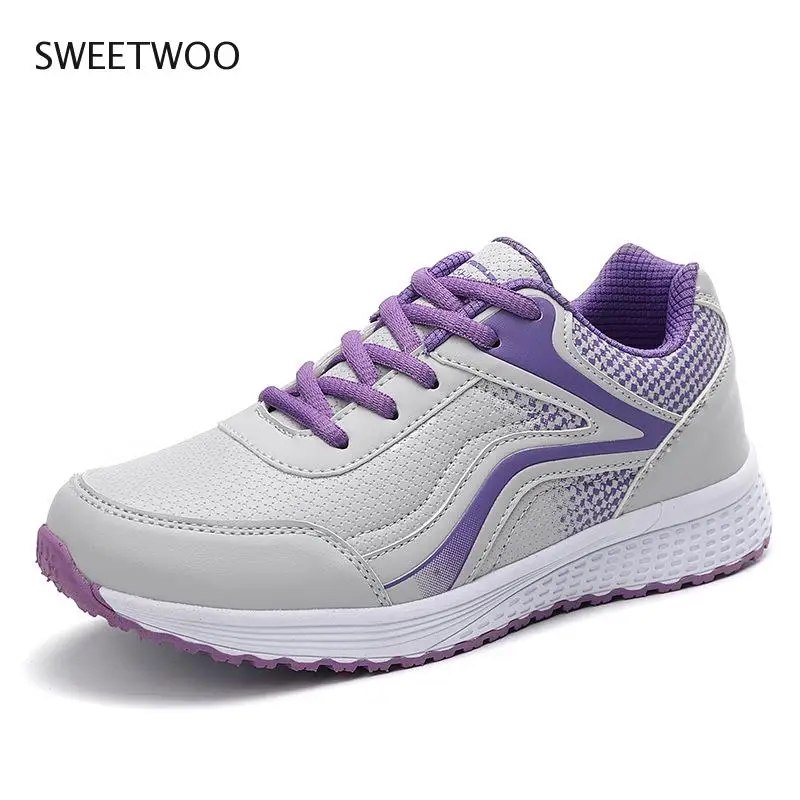Running Shoes Fashion Women Sneakers winter Breathable PU Leather Sport Shoes Womens Trainers Running Shoes Women Casual Gym