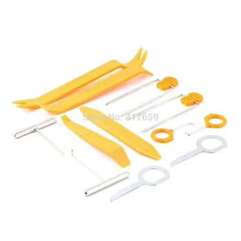 

12Pcs/set Plastic Car Radio Door Clip Panel Trim Dash Audio Removal Pry Tool Repairing Drop Shipping Wholesale#