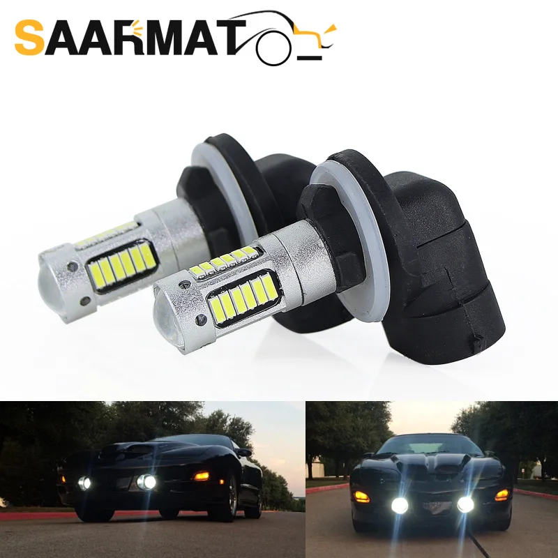 SAARMAT 2 * Высокая мощность 6500K белый 30 SMD 4014 881 889 H27 светодиодный Сменные лампы для