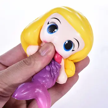 

Mermaid Girl Squeeze Toy Anti-stress Poopsie Squishy Toys for Kids Adult Stress Relief Slow Rebound Decompression Toys Cute Gift