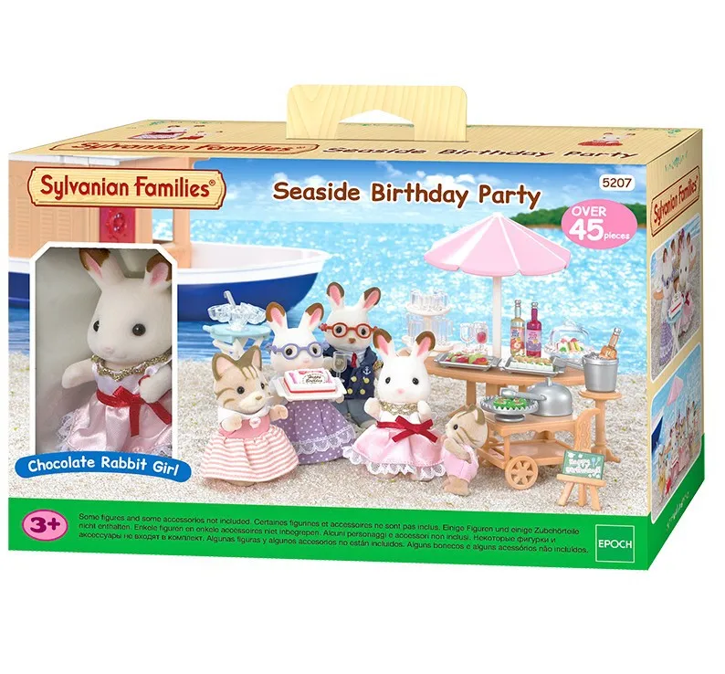 Sylvanian Families игрушка Sylvanian Families Приморский день рождения комплект для банкета девочки игровой дом подарочный набор 5207