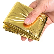 160x210 см аварийное фольга одеяло майларовое спасательные тепловые средства удерживает тепло тела для кемпинга AS99