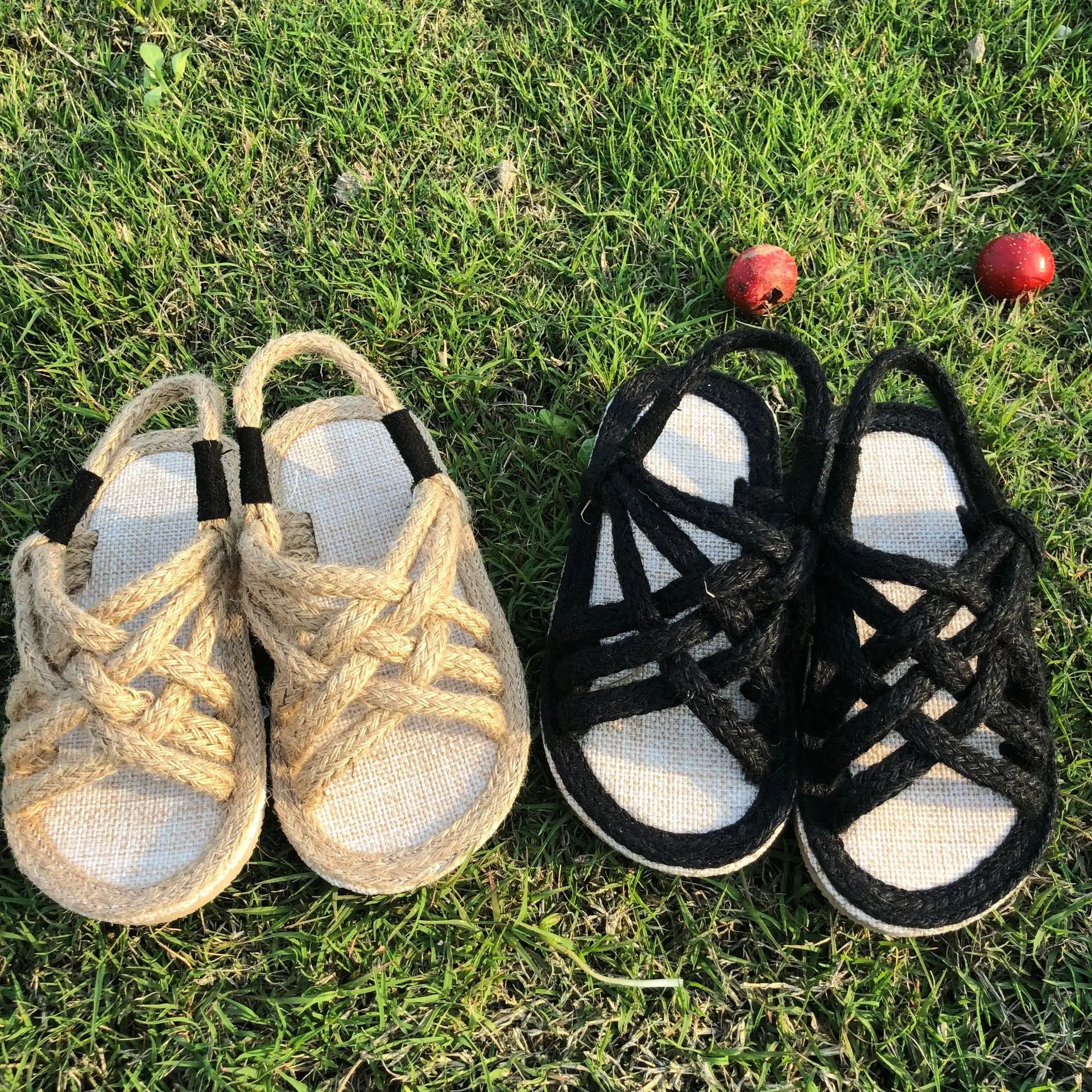 Детские сандалии с перекрестными ремешками из пеньковой веревки; Itoddler; детская обувь в рыбацком стиле; Повседневная пляжная обувь для маленьких девочек; сандалии для девочек
