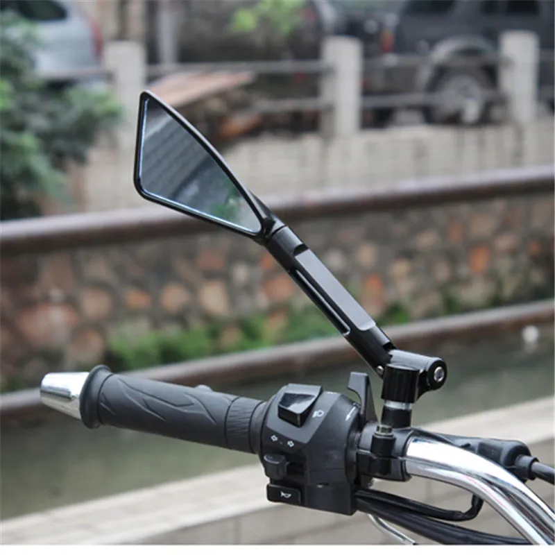 Треугольный скутер с ЧПУ заднего вида гоночные аксессуары для мотоциклов Мото зеркало заднего вида для rizoma honda suzuki yamaha moto rbike запчасти