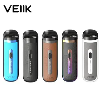 

Original Veiik Airo Pro Kit 2ml Capacity LED Pod 1200mAh Vape System Electronic Cigarette Vaporizer Vaping Brown Black
