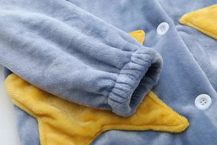 Blvyisla XXL плюс фланелевая ночная рубашка со звездным карманом с вышитым смайликом женская ночная рубашка с капюшоном свободное теплое платье