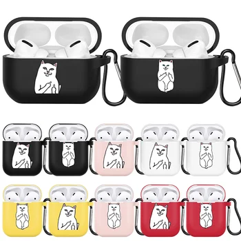 

Bluetooth Earphone Case For Apple Airpods Pro Luxury Cartoon Cats Painted Cover Soft Silicone On AirPod 1/2/3 Protective Coque