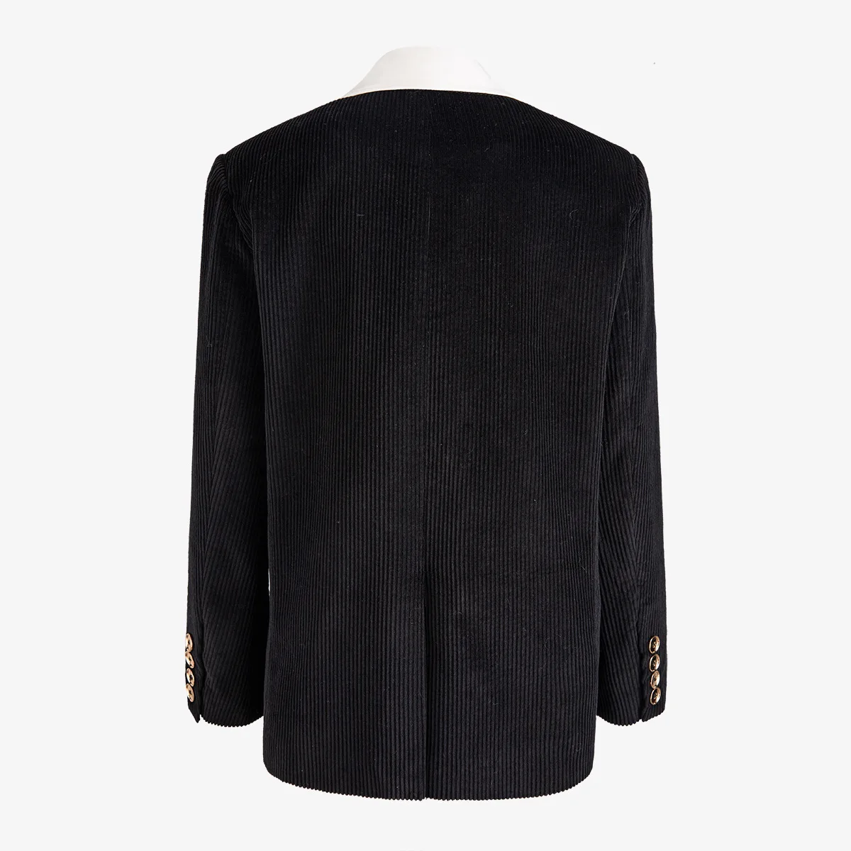Blazer Black White Color Matching Corduroy Women Blazers Jackets Vintage Casual Black Womans Blazer Suit 2020 V705