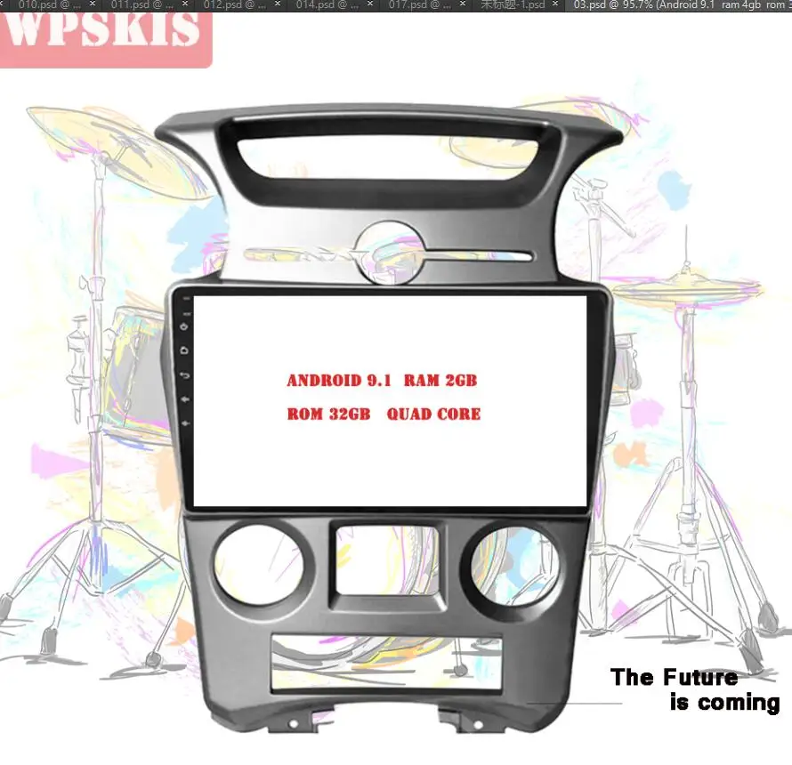 " 2.5D ips Android 9,1 автомобильный DVD gps плеер для Kia Carens 2007 2008 2009 2010 2011, на автомобиль радио стерео головное устройство с Navi - Цвет: 9.1 2G-32G 4