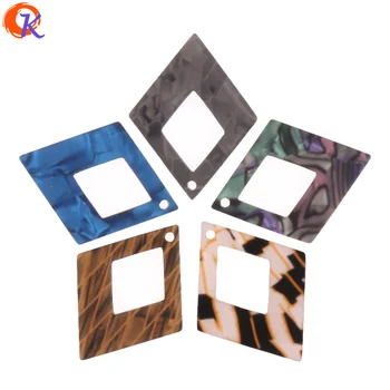 

Cordial Design 50Pcs 30*40MM Jewelry Making/Acrylic Beads/Rhombus Shape/Rubber Effect/DIY Jewelry Accessories/Earring Findings