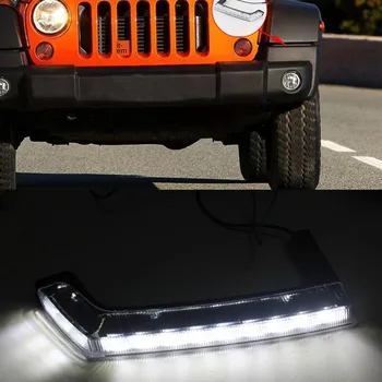 

Pairs LED Daytime Running Light DRL Drive Lamp for Jeep Wrangler JK 08-15 1 order