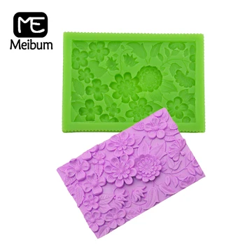 

Meibum Flower Leaves Lace Cake Fondant Mold Vine Silicone Molds GumPaste Sugar Craft Decorating Mould Pastry Baking Tools