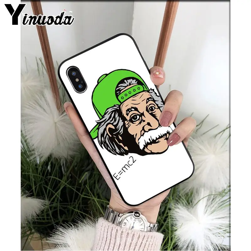 A16 Yinuoda E = mc2 Альберт Эйнштейн мягкий, силиконовый, из ТПУ чехол для телефона iPhone 8 7 6S Plus 5 5S SE XR X XS MAX Coque Shell - Цвет: A16