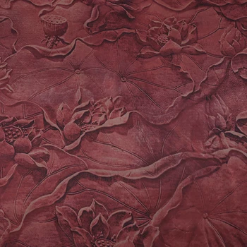 

Red lotus satin watered gauze crepe satin silk plain gambiered dress cheongsam clothing mulberry silk fabric cloth