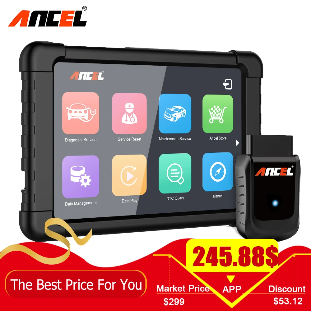 Ancel X5 Plus OBD2 WiFi автомобильный диагностический автоматический инструмент полные