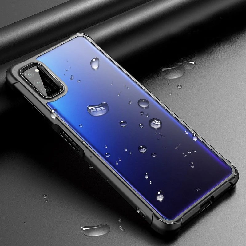Frosted Case For Honor V30 Pro Cover Transparent Four Corners Air Bag Shockproof Acrylic Hard Shell Huawei Nova 6 Matte |