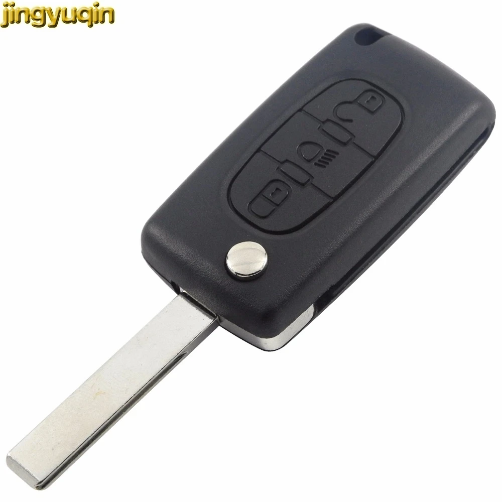 Jingyuqin 3 BTN дистанционный ключ чехол в виде ракушки для Citroen C2 C3 C4 C5 C6 C8 XSARA пика peugeot 107
