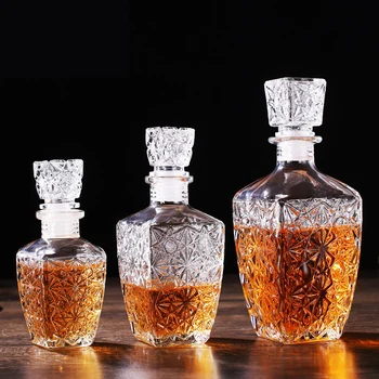 

round shaped whiskey glass Decanter GLA-136