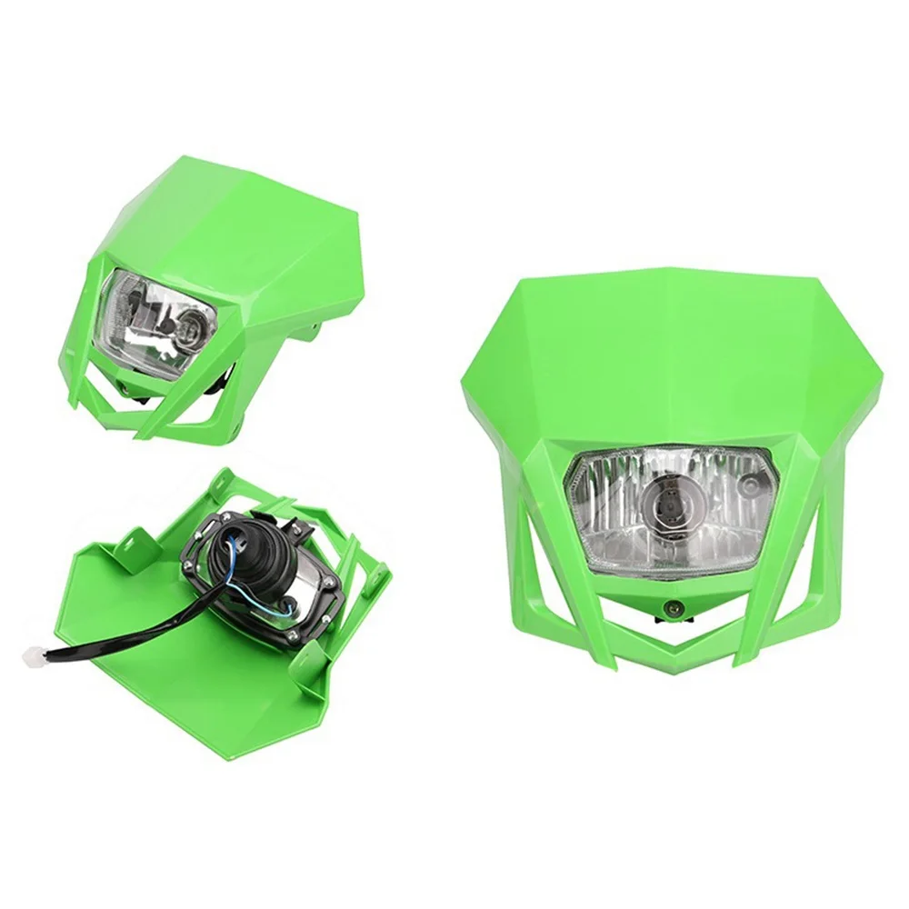 Universal Dirt Bike Supermoto Headlight Kit, Head Lamp Light, 12V 35W For KTM Yamaha Suzuki Honda Kawasaki Motocross Pit Bike