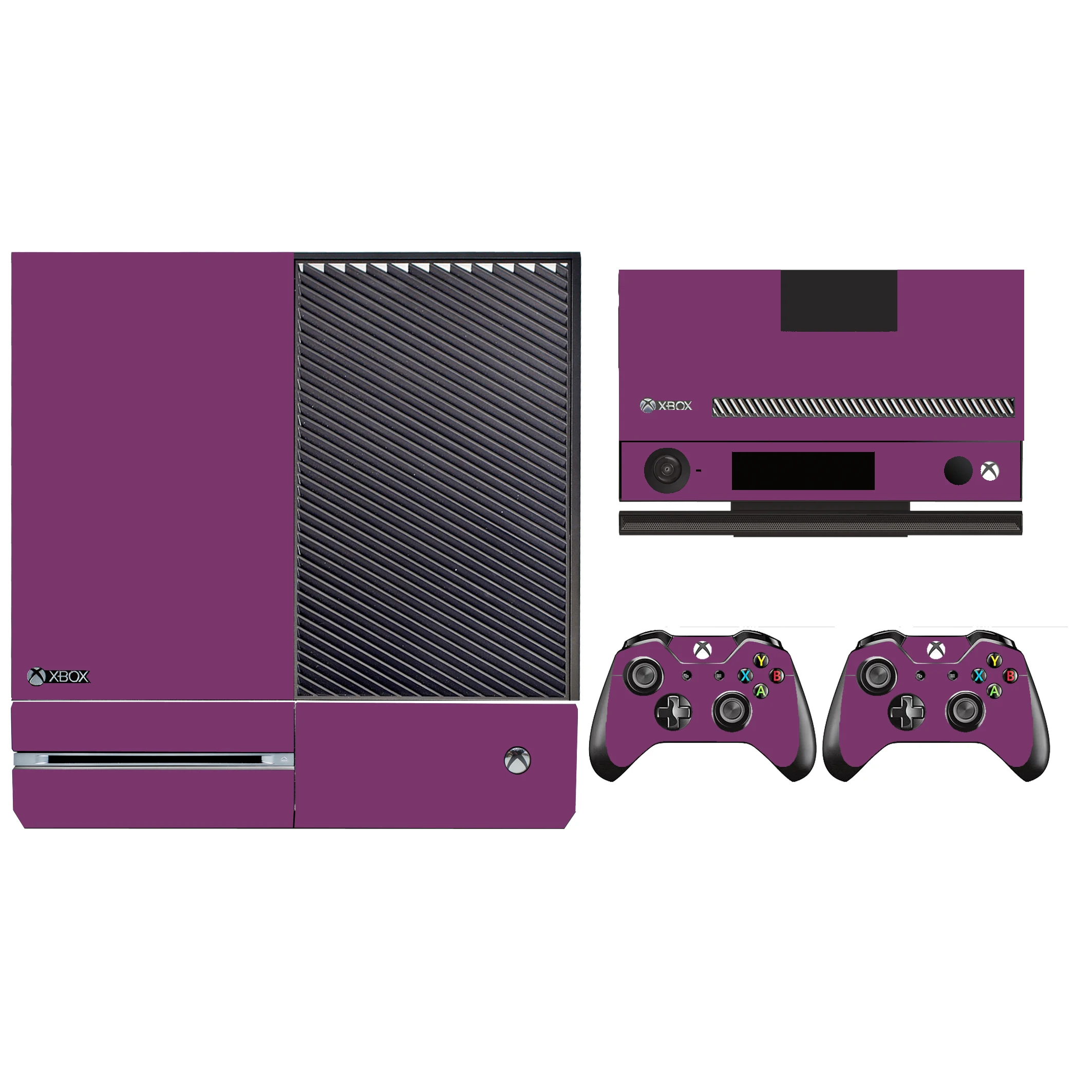 Десять однотонных цветов Чистая Защитная Наклейка для Microsoft Xbox One и 2 контроллера Скины стикер s