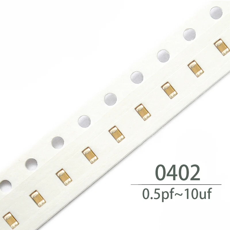 

100PCS 0402 smd capacitor ceramic 0.5pf 1pf 1.2pf 1.5pf 1.8pf 2pf 2.2pf 2.5pf 2.7pf 3pf 3.3pf 3.6pf 3.9pf 4p capacitors kit sets