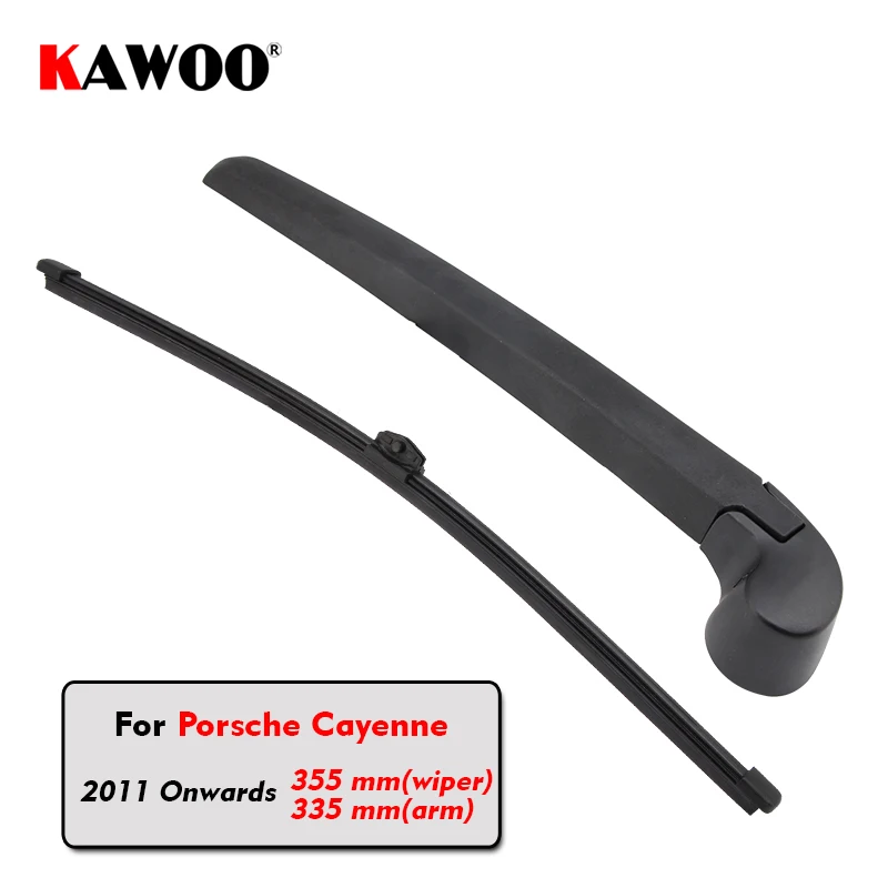 

KAWOO Car Rear Wiper Blade Blades Back Window Wipers Arm For Porsche For Cayenne Hatchback (2011-) 355mm Car Accessories Styling