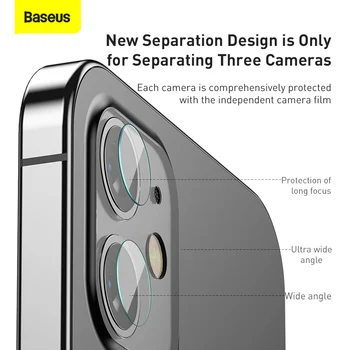 Защитная пленка Baseus 0,25 мм для объектива камеры iPhone 12 Pro Max 5