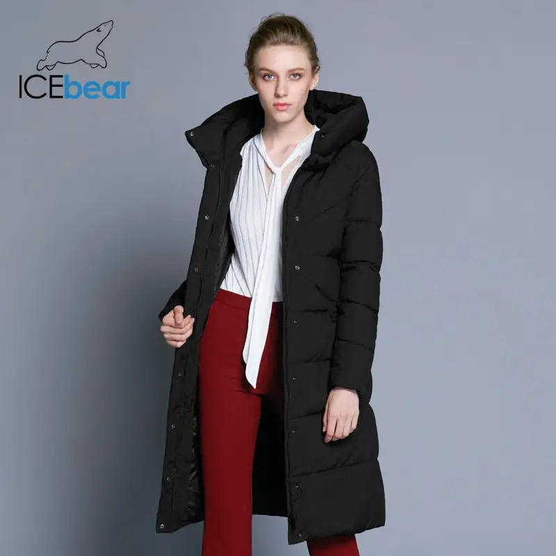ICEbear 2020 Новинка высококачественная женская зимняя теплая куртка простой манжет