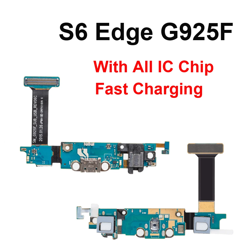 Зарядный порт Flex для Samsung S5 S6 S7Edge S8 S9 PLUS G920F G925F G928F G930F G935F G950F G955F G960F USB Запасная