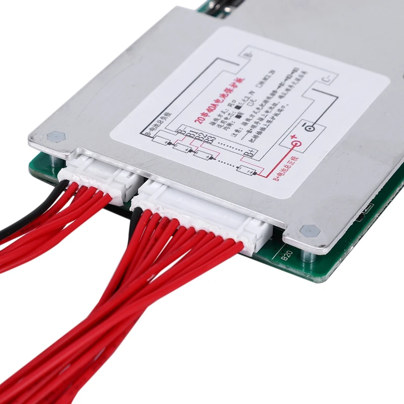 20S 72V 40A 18650 литий-липолимерный аккумулятор Защитная плата BMS PCB с балансом для мотоцикла E-Bike EScooter