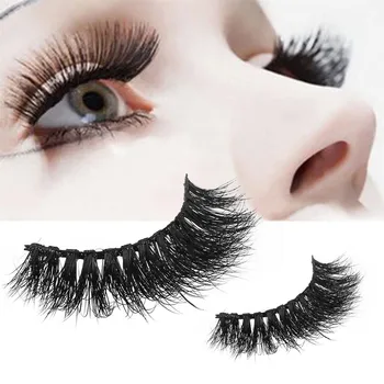 

1Pairs Luxury False Lashes Fluffy Eyelashes Natural Crisscross 3D False Eyelashes Long Thick Natural Fake Eye Lashes Y806
