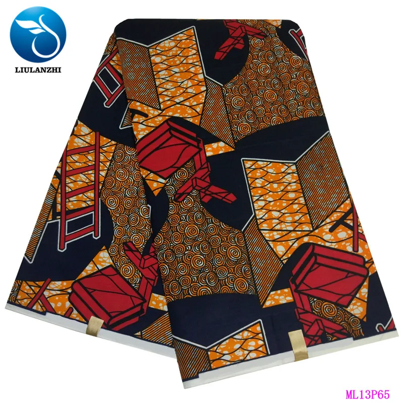 LIULANZHI африканская восковая ткань s цена настоящая вощеная ткань Анкара хлопок батик ткань для женщин ML13P55-ML13P65
