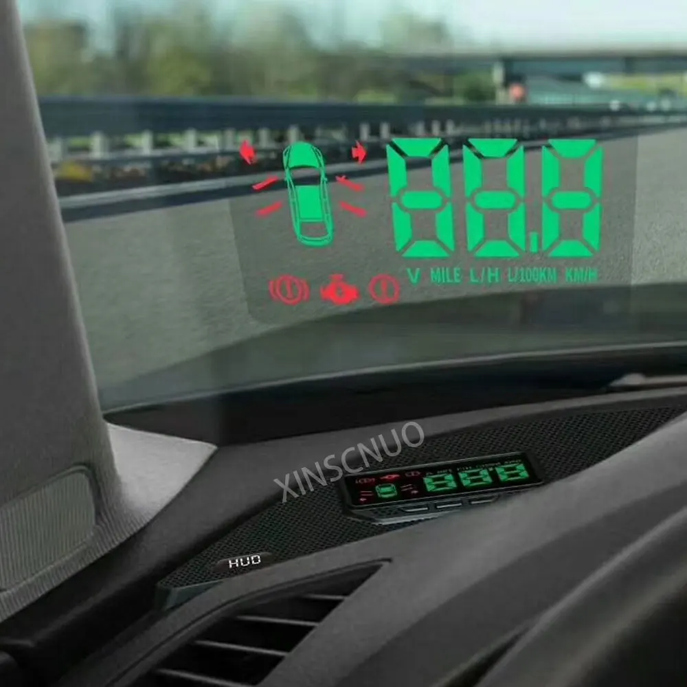 XINSCNUO OBD автомобиля HUD Дисплей для Audi Q5L 2018 2019 2020 OBD2 проекционный Спидометр бортовой
