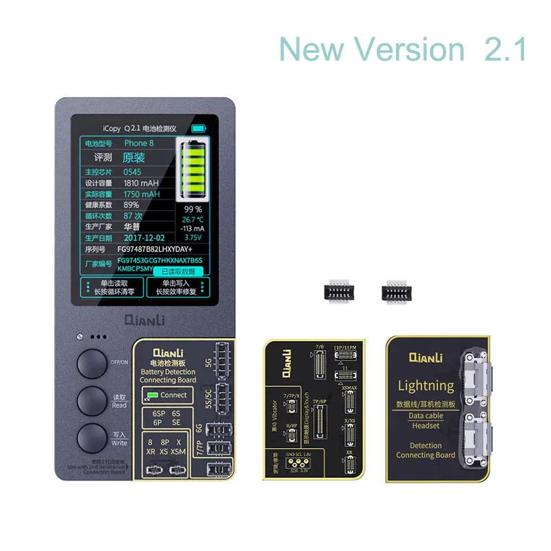 Qianli iCopy plus for Phone 11 promax 11 pro Xsmax Xs X 8 7 LCD Screen Ture  Tone /Virbrator Programmer Built in Battery 2.1|Power Tool Sets| -  AliExpress