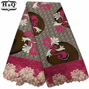 

Nigerian Guipure Batik Print Lace Fabric African Embroidered Lace 6 Yards/Pieces Cotton Lace With High Quality For Wedding Dress