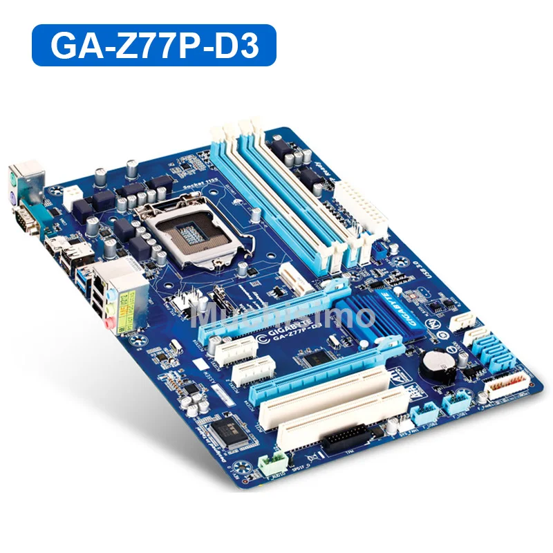 Материнская плата ПК Gigabyte GA-Z77P-D3 LGA 1155 DDR3 Z77P-D3 платы HDMI USB2.0 USB3.0 32GB Z77 настольные материнские платы LGA 1155