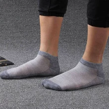  10Pcs men's mesh socks invisible ankle socks men's summer breathable thin men's boat socks hot sale in 2020 