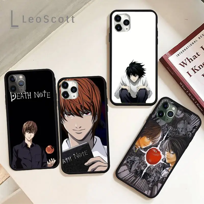 Чехол для телефона с Риком Кира из аниме тетрадь смерти iPhone 11 12 pro XS MAX 8 7 6 6S Plus X 5S SE