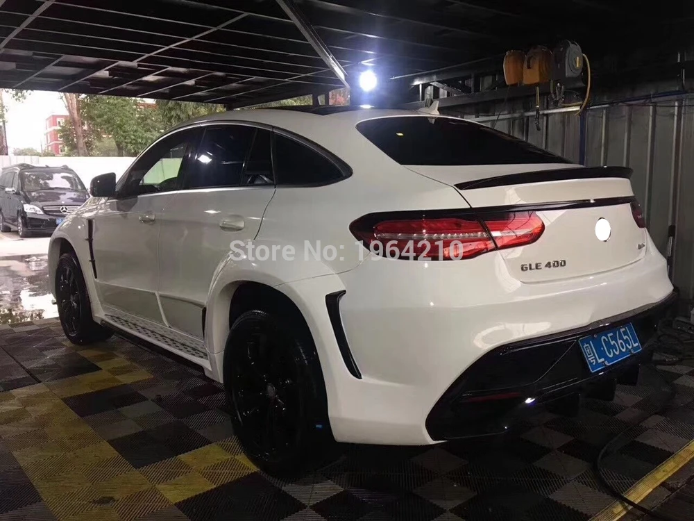 Для Benz GLE class W166 GLE63 AMG GLE 300 400 углеродное волокно задний спойлер багажника хвост загрузки губы крыло