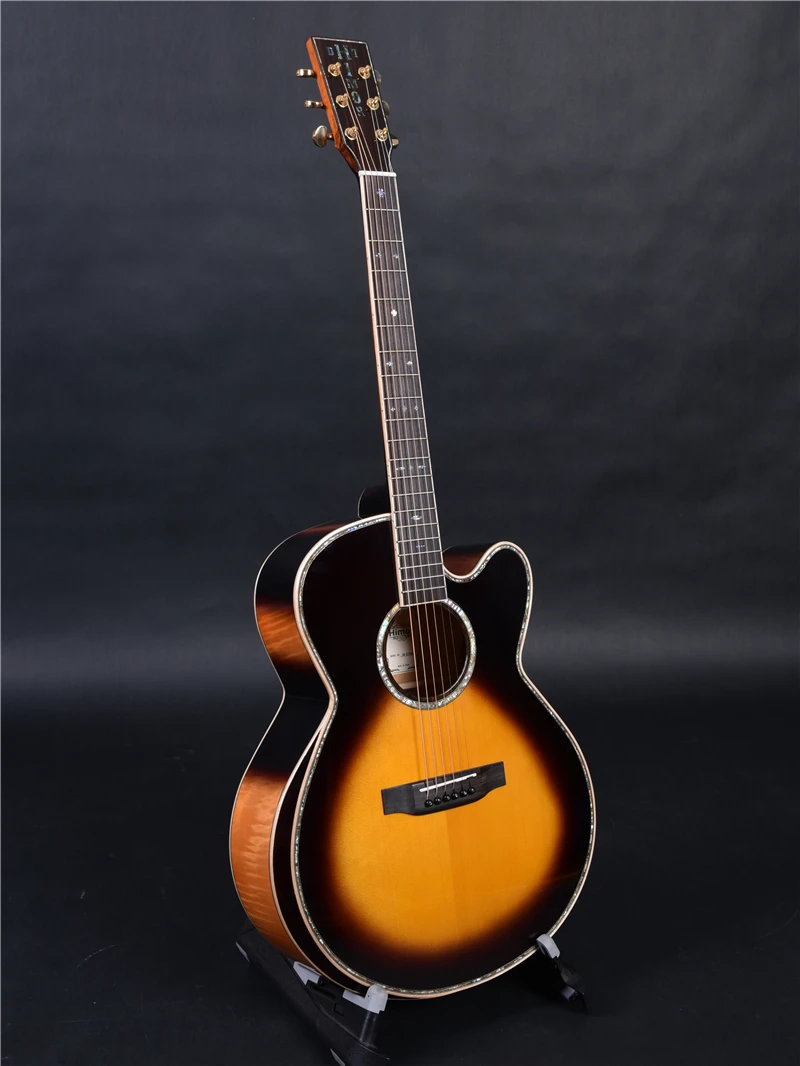 Himor HM860GSC 42 дюймов Джамбо вырезанная Акустическая гитара, акустическая электрогитара s