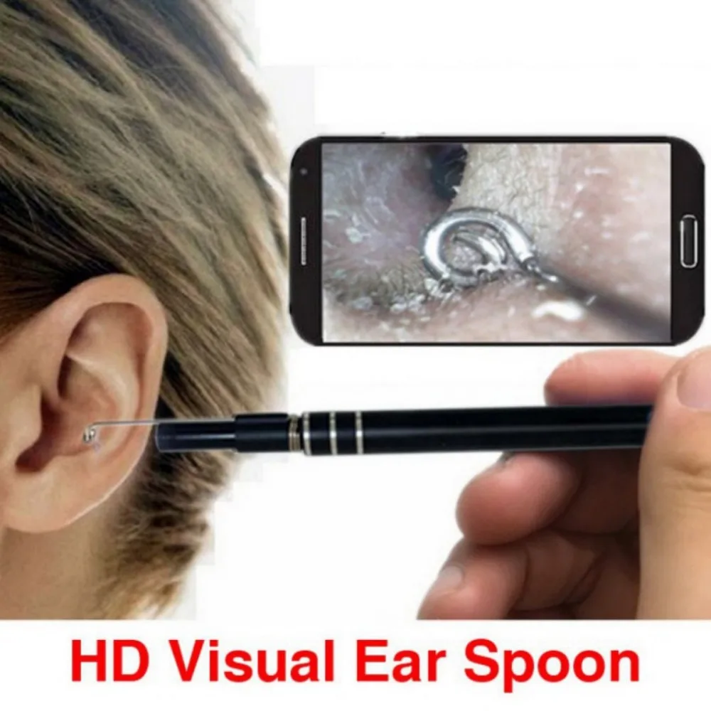 

3 In 1 USB Endoscope HD Visual Ears Cleaning Visual Ear Spoon Portable Earpick With 6 LED Light Ear Cleaning Tool