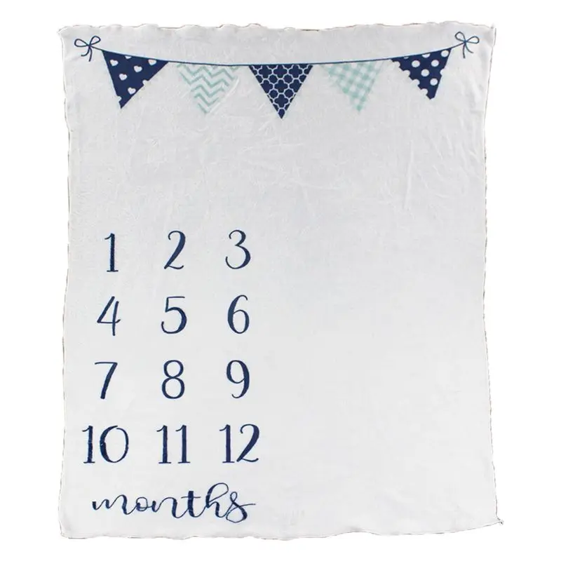 

Baby Month Blanket Photo Background Cloth Infants Wrap Towel Flannel Milestone Photography Blankets