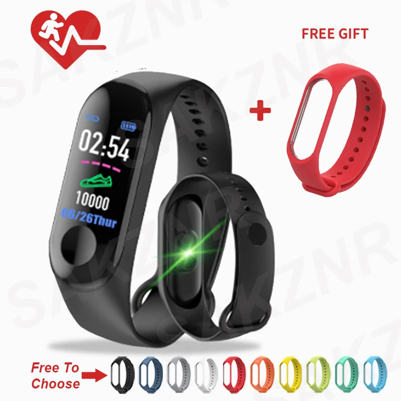 

M3 Smart Wristband Smart Bracelet Fitness Tracker M3plus Smart Band Heart Rate Activity Bracelet Sport Smart Watch Band For men