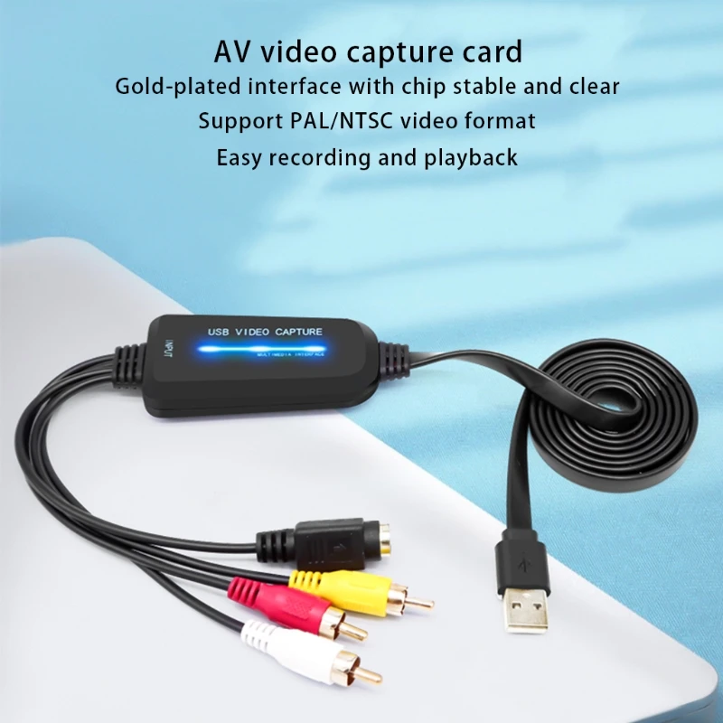 August VGB350 USB Video Capture Card VCR to DVD Converter VHS Home Videos  to PC Audio Grabber for Windows - AliExpress
