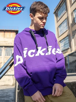 

2020 New Genuine Dickies Print Hooded Sweater Men's Hoodie Buckle Casual Fashion High Quality Breathable Clothes