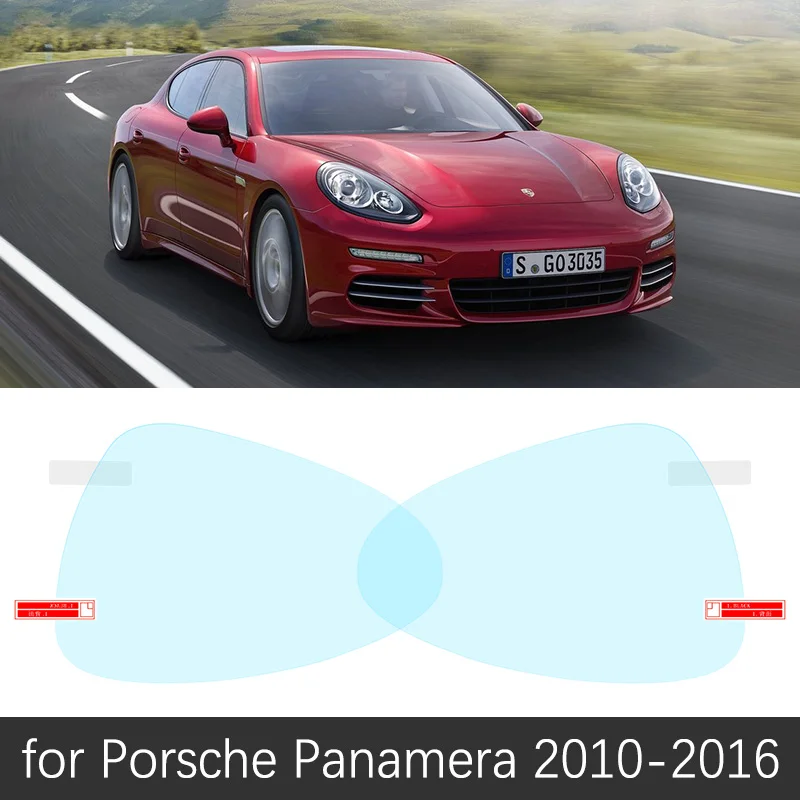 Panamera 2010-2016 Для Porsche Panamera 970 2010~ 2012 полное покрытие зеркало заднего вида непромокаемая противотуманная пленка автомобильные аксессуары Turbo 4S GTS S - Название цвета: Panamera 2010-2016