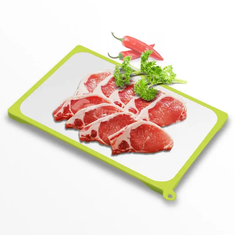 Home Defrosting Tray Kitchen Aluminum Thawing Plate 9 Times Speed Defrosting Food Fast Defrosting Tray