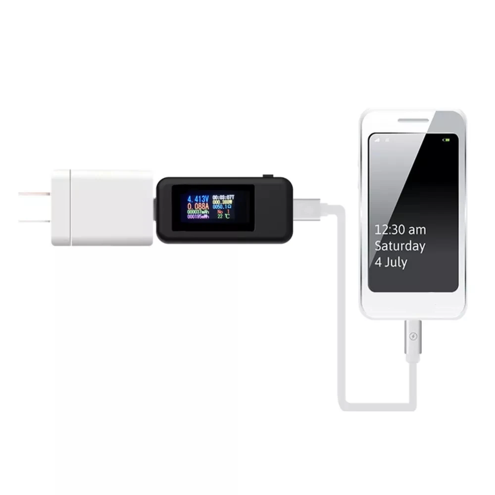 10 в 1 DC тип-c USB тестер тока 4-30 в измеритель напряжения синхронизации Амперметр цифровой монитор отключение индикатор питания зарядное устройство