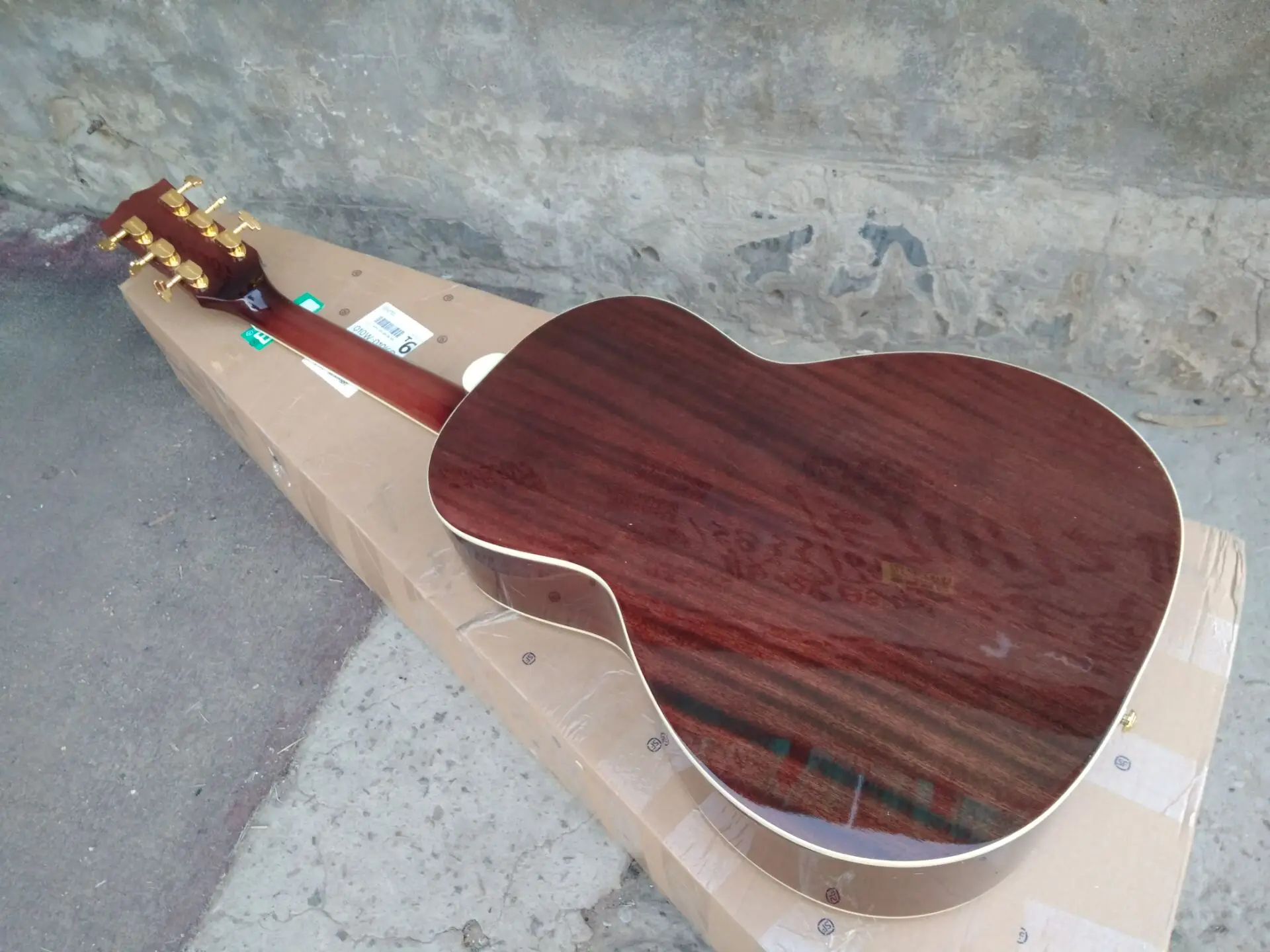 Настраиваемая гитара, профессиональная, OOO body solid maroon color, гитара Byron 6, струнная Акустическая гитара