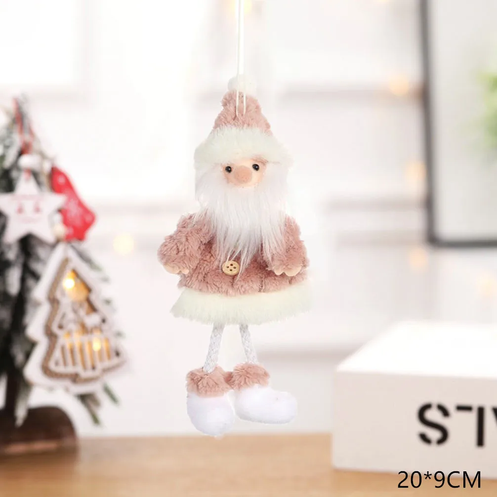 santa claus Новинка года, Рождественские куклы-ангелы, милый орнамент с рождественской елкой, Noel Deco, рождественские украшения для дома, Navidad, подарок для детей - Цвет: santa claus